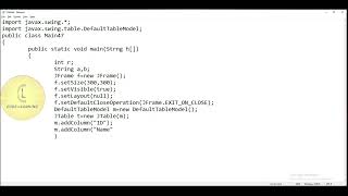 Java  Swing class JTable insertRow user input  CodeLearning [upl. by Sine]