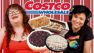 Kristin amp Jen TRY EVERY NEW Costco Baked Good  Kitchen amp Jorn [upl. by Roselani]