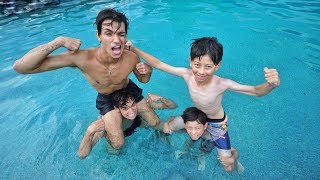 TWIN BOYS vs TWIN BOYS SWIMMING COMPETITION [upl. by Becket]