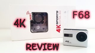 F68 4K Action Camera REVIEW amp Sample Video and Pictures [upl. by Gifford946]