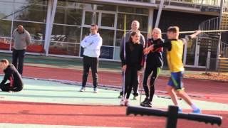 Javelin Throw Workshop  Loughborough Uni 11th October 2015 part2of2 [upl. by Adeys868]