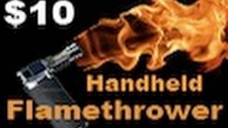 quotHandheld Flamethrowerquot Jet lighter torch from DealExtreme HD [upl. by Gunner288]