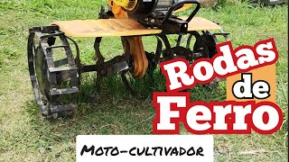 Rodas de ferro no faça você mesmo para moto cultivador [upl. by Schuyler783]