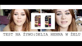 TEST NA ŻYWO HENNA DO BRWI ŻELOWA DELIA 30 CIEMNY BRĄZ [upl. by Daisy]