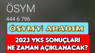 Ã–SYMYÄ° ARADIM2023 YKS SONUÃ‡LARI NE ZAMAN AÃ‡IKLANACAK DÄ°YE SORDUM [upl. by Nosnorb379]