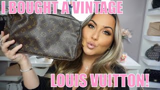 LOUIS VUITTON TROUSSE 28 UNBOXING MY FIRST VINTAGE LV BAG [upl. by Ellocin]