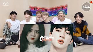 BTS REACTION TO JINSOO LOVE STORY  FANMADE VIDEOAU [upl. by Con32]