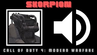 Skorpion Sound Effects Call of Duty 4 Modern Warfare [upl. by Auqeenwahs]