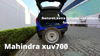 Mahindra XUV700 basic settings explained  spare tyre size  Stepney  adjustments  tutorial  DIY [upl. by Araht]