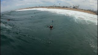 Raw POV  Bodyboarding WEDGE Dawn Patrol  First Day Of HURRICANE FRANK [upl. by Ramat]