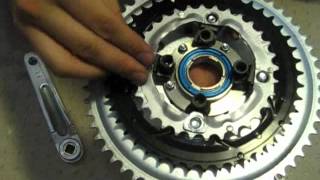 Homemade Freewheel Crank with Triple Chainrings [upl. by Olnek214]