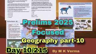 Day 10215🎯 Prelims Geography4 final Practice MCQs for UPSC Prelims 2025 [upl. by Lagas]