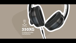 How to Replace Ear Cushions and Cables on 350XG Headphones  StepbyStep Guide [upl. by Sivahc369]