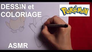 ASMR français  Dessin et coloriage  Mélofée Pokémon [upl. by Airol620]