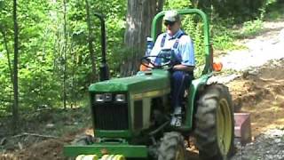 JOHN DEERE 750 TRACTOR USING BOX BLADE II [upl. by Borgeson]