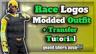 GTA5 I NEW Race Logos Modded Outfit  FULL TRANSFER GLITCH TUTORIAL Patch 146 [upl. by Votaw]