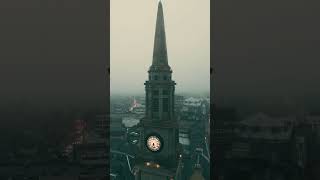 The iconic Falkirk Steeple falkirk scotland historic drone [upl. by Prosperus486]