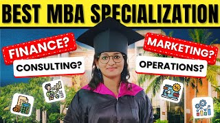 Which is the BEST MBA Specialization for YOU 🎓 Jobs Salary and WorkLife Balance 💸 [upl. by Iand]