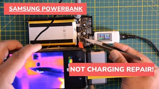 Samsung power bank 10000mah  NOT charging REPAIR [upl. by Camellia842]