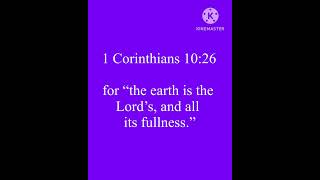 Bible Verse  1 Corinthians1026 NKJV Jesus Love BibleverseFaith [upl. by Ikkela]