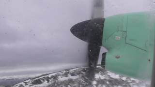 Widerøe WF0932 Dash 8 100 Hammerfest  Mehamn Airport Take off amp Landing HD [upl. by Areyk]