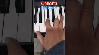 Callaita pianotutorial music bad bunny [upl. by Dannon791]