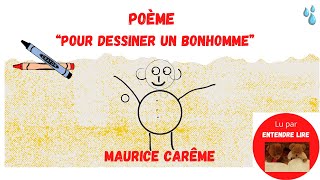 M CARÊME quotpour dessiner un bonhommequot POESIE [upl. by Ahsinar767]