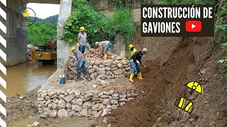 Proceso constructivo de Gaviones  Gavión tipo Caja  Contención de Taludes [upl. by Beedon]