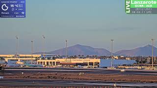 🟢 27122023 LIVE LANZAROTE AIRPORT  CLOSEST WEBCAM  Nighttime 143 [upl. by Leoy]