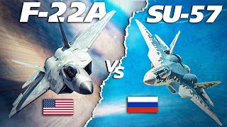 The Worlds Best 5th Generation Fighter  F22A Raptor Vs Su57  Digital Combat Simulator  DCS [upl. by Cud]