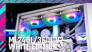 MasterLiquid ML240LML360L V2 ARGB White Edition [upl. by Ecirehs921]