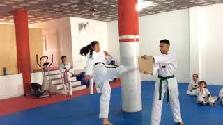 Rompimiento de tablas taekwondo [upl. by Odlopoel]