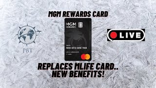 MGM Rewards Card  Replaces MLife Card PBT Live [upl. by Notserk]