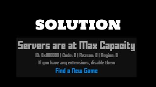 Error quotSevers are at Max Capacityquot in Krunker SOLUTION [upl. by Oeramed]