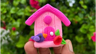 DIY Air Dry Clay  How to make clay at home 😍  DIY miniature clay art [upl. by Tnomal469]