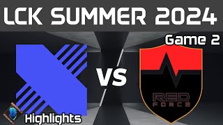 DRX vs NS Highlights Game 2 LCK Summer 2024 DRX vs NS RedForce by Onivia [upl. by Mharg]