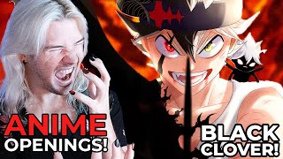 BEST ANIME INTROS  REACTION  ANIME OPENINGS  BLACK CLOVER INTROS 113 [upl. by Aihtnamas]