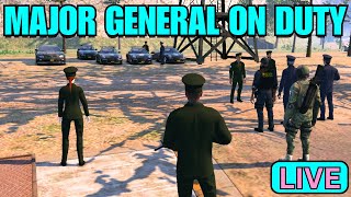 ONESTATE RP LIVE  ON DUTY Major General POV  ROLEPLAY [upl. by Kwabena]