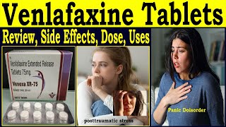 Venlafaxine 75 mg 375 mg Tablet  Venlafaxine ER 75 mg Review  uses Side Effects Dose [upl. by Eikcaj674]