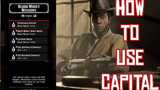 HOW TO USE CAPITAL 💎RED DEAD REDEMPTION 2  rdr2 reddeadredemption capital mission rdr2online [upl. by Yrret656]