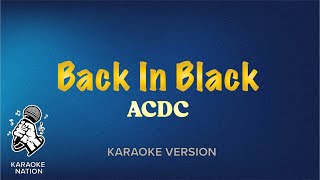 ACDC  Back In Black Karaoke Songs with Lyrics [upl. by Spain417]