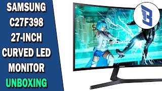 Samsung C27F398 27Inch Curved LED Monitor UNBOXING [upl. by Cynar]