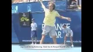 The OneHanded Backhand Technique How the Pros Hit in Slow Motion [upl. by Aihsat]