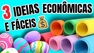 3 IDEIAS FÁCEIS E ECONÔMICAS DE PÁSCOA 2023  SHOW DE ARTESANATO [upl. by Waylan]