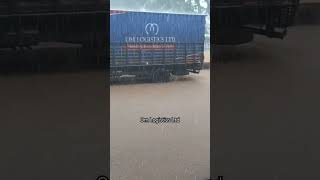 Om Logistics Ltd Rainwater Logging Warehouse  Thunder Strome [upl. by Nayab434]