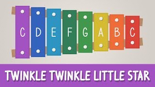 How to play Twinkle Twinkle Little Star on a Xylophone  Easy Songs  Tutorial [upl. by Holli]