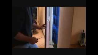 How to install a keyed entry locking door knob handlePart 1 [upl. by Elvie859]