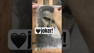 Charcoal Drawing Portrait of JOKER 🃏 [upl. by Haldes]