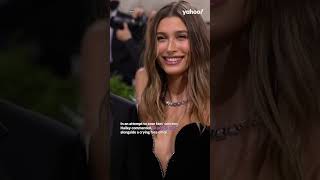 Hailey Bieber reacts to Justin Biebers viral crying pics that alarmed fans  yahooaustralia [upl. by Fleta]