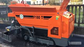 Testing the prototype of the new CM tracked paver F180T [upl. by Irby]